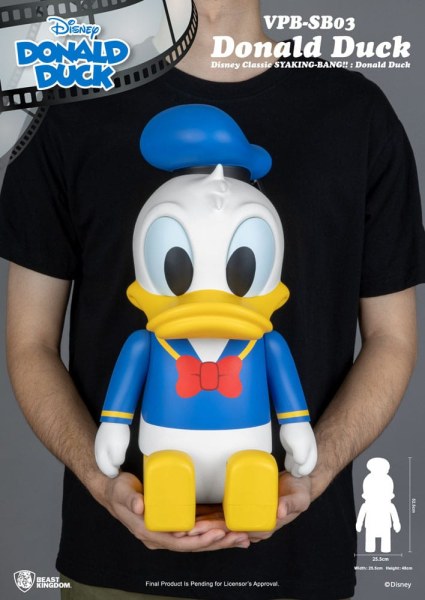 Disney Syaking Bang Mickey and Friends Donald Duck Vinyl Piggy Bank 53 cm