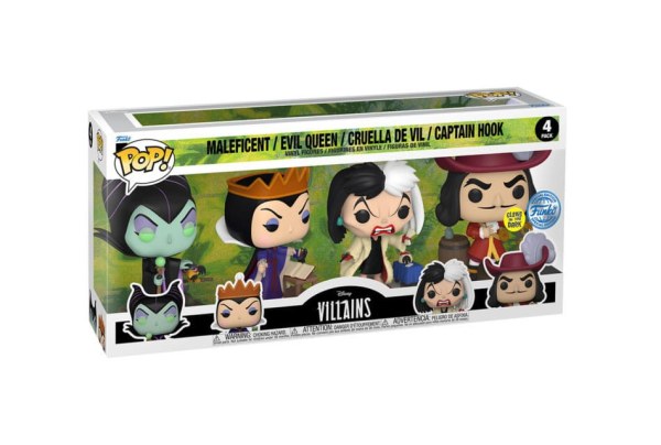 Disney Villains pack 4 POP figures! Movies Vinyl Villains (GW)(EMEA) 9 cm