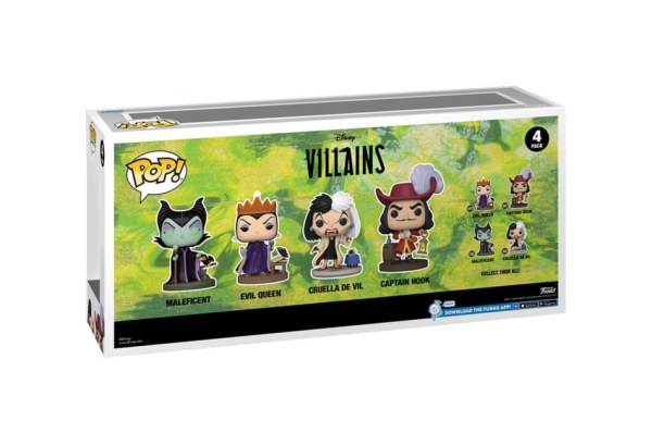 Disney Villains pack 4 POP figures! Movies Vinyl Villains (GW)(EMEA) 9 cm