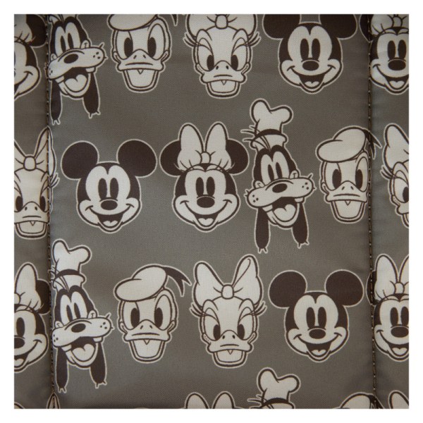 Mickey & Friends Canvas All-Over Print Drawstring Bucket Mini Backpack - DISNEY LOUNGEFLY