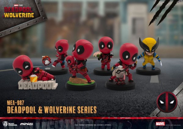 Deadpool 3 figures Deadpool & Wolverine Series Mini Egg Attack Set 8 cm