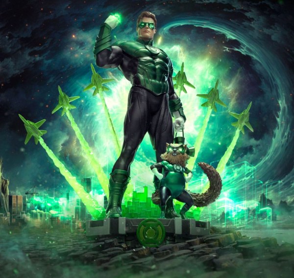 DC Comics Deluxe Art Scale Statuette 1/10 Green Lantern Unleashed 24 cm