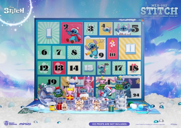 Lilo & Stitch advent calendar Mini Egg Attack Stitch celebration Figure Set (Cookie) 10 cm