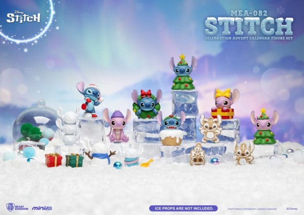 Lilo & Stitch advent calendar Mini Egg Attack Stitch celebration Figure Set (Cookie) 10 cm