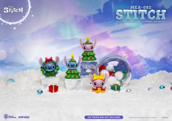 Lilo & Stitch advent calendar Mini Egg Attack Stitch celebration Figure Set (Cookie) 10 cm