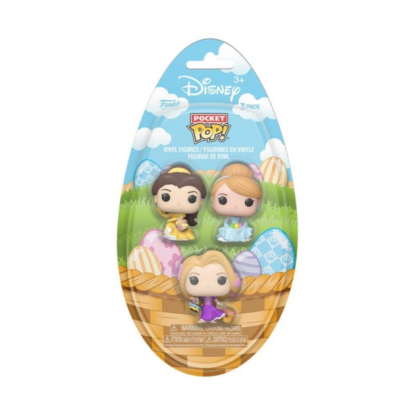Disney pack 3 Pocket POP figurines! Vinyl Egg Princess 4 cm