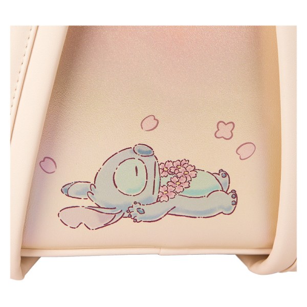 Stitch & Angel Cherry Blossom Heart Mini Backpack - DISNEY LOUNGEFLY