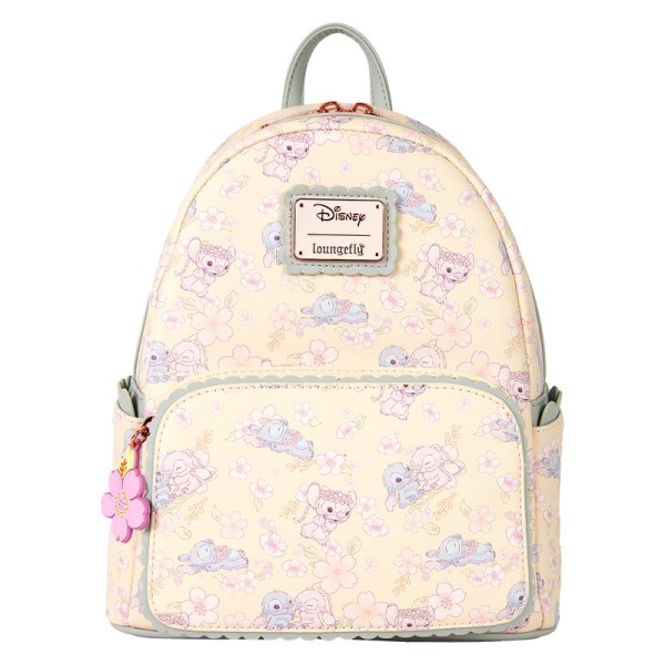 Stitch & Angel Cherry Blossom Mini Backpack - DISNEY LOUNGEFLY