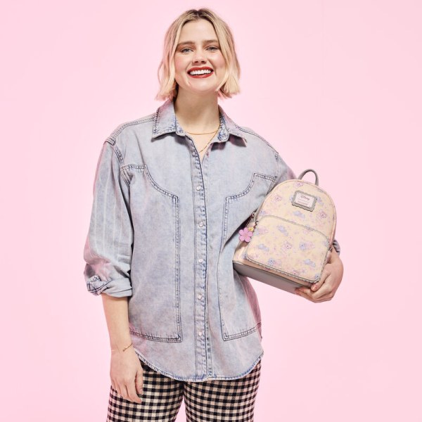 Stitch & Angel Cherry Blossom Mini Backpack - DISNEY LOUNGEFLY