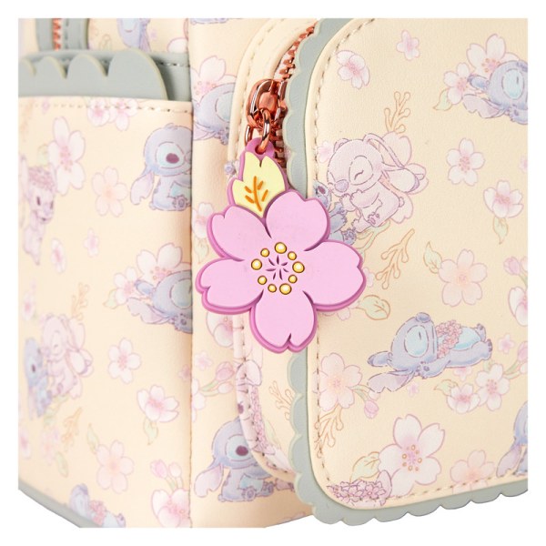 Stitch & Angel Cherry Blossom Mini Backpack - DISNEY LOUNGEFLY
