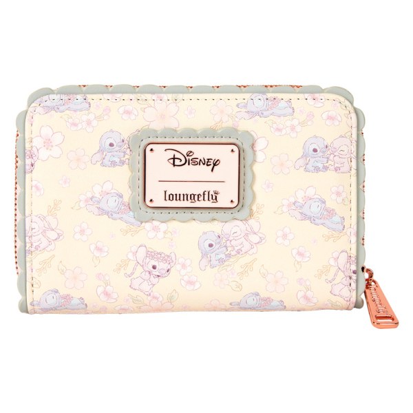 Stitch & Angel Cherry Blossom Wallet - DISNEY LOUNGEFLY