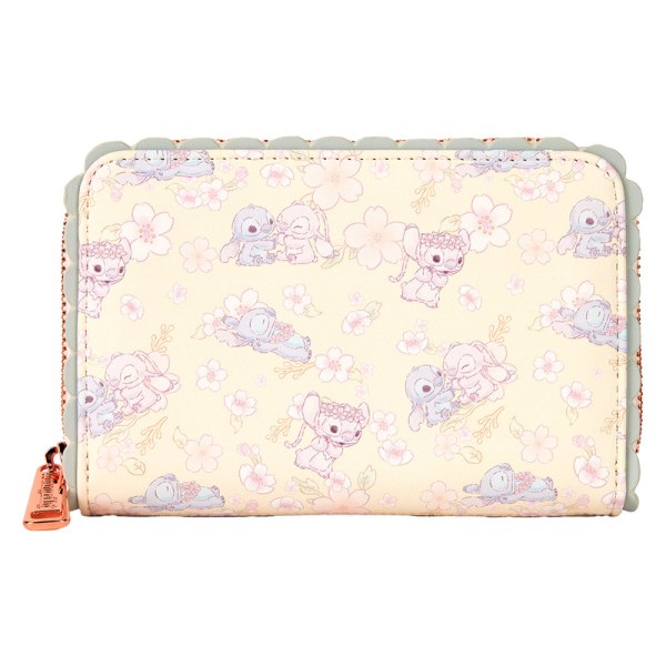 Stitch & Angel Cherry Blossom Wallet - DISNEY LOUNGEFLY