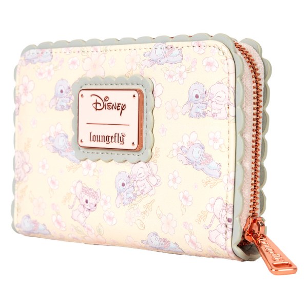 Stitch & Angel Cherry Blossom Wallet - DISNEY LOUNGEFLY