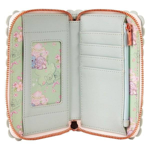 Stitch & Angel Cherry Blossom Wallet - DISNEY LOUNGEFLY