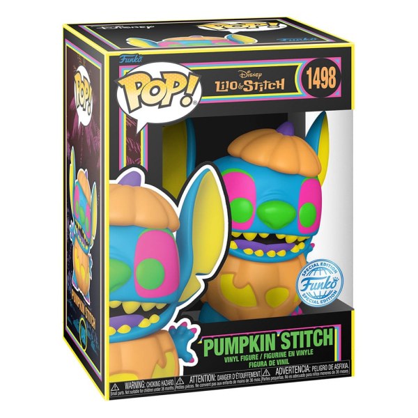 Lilo & Stitch POP! 1498 Disney Vinyl figurine Blacklight Pumpkin Stitch 9 cm