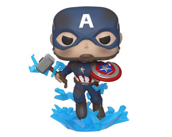 Avengers: Endgame POP! 573 Movies Vinyl figurine Captain America w/Broken Shield & Mjölnir 9 cm