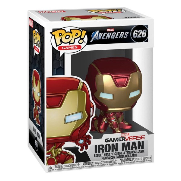 Marvel's Avengers (2020 video game) POP! 626 Marvel Vinyl Figure Iron Man 9 cm