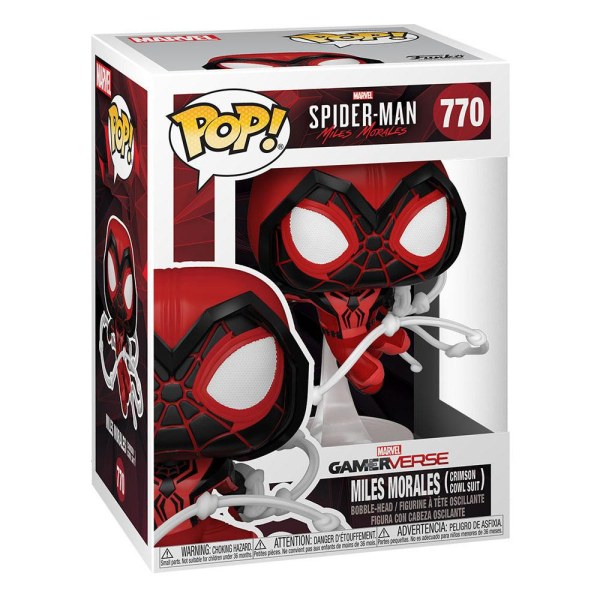 Marvel's Spider-Man POP! 770 Games Vinyl figurine Miles Morales Red Suit 9 cm