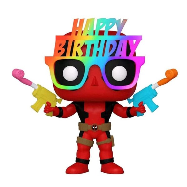 Deadpool POP! 783 Marvel Vinyl figurine 30th Birthday Glasses Deadpool 9 cm