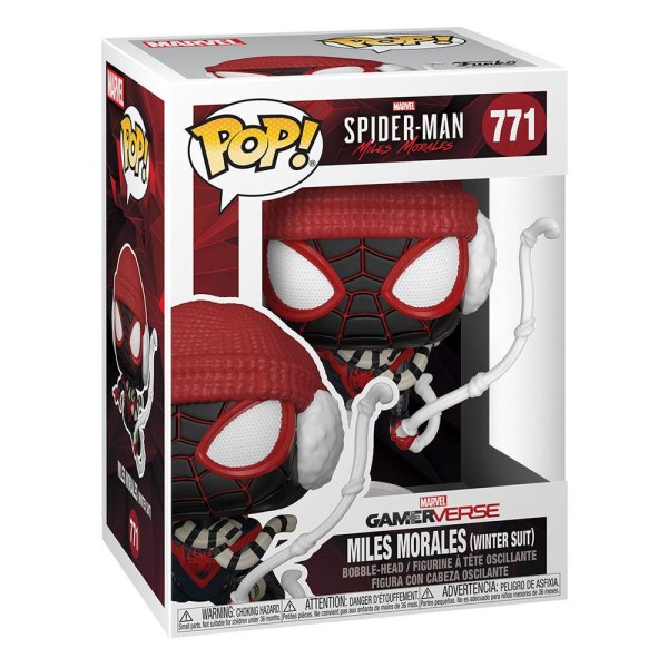 Marvel's Spider-Man POP! 771 Games Vinyl figurine Miles Morales Winter Suit 9 cm