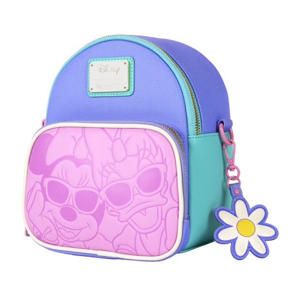 Daisy & Minnie convertible mini backpack & crossbody bag - DISNEY LOUNGEFLY Daisy 85th Anniversary