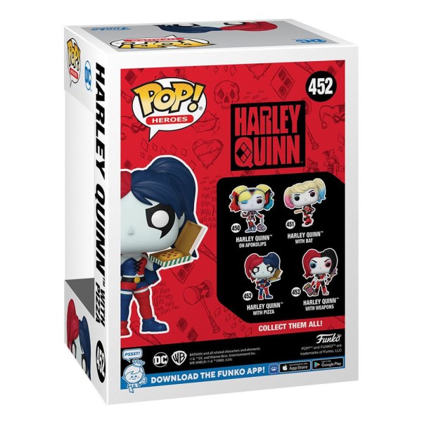 DC Comics: Harley Quinn Takeover POP! 452 Heroes Vinyl figure Harley with Pizza 9 cm