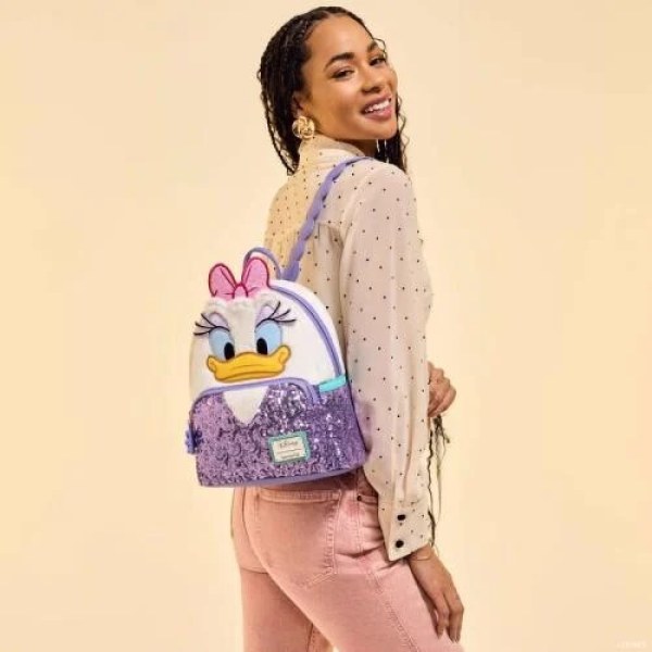 Daisy Plush mini backpack - DISNEY LOUNGEFLY Daisy 85th Anniversary