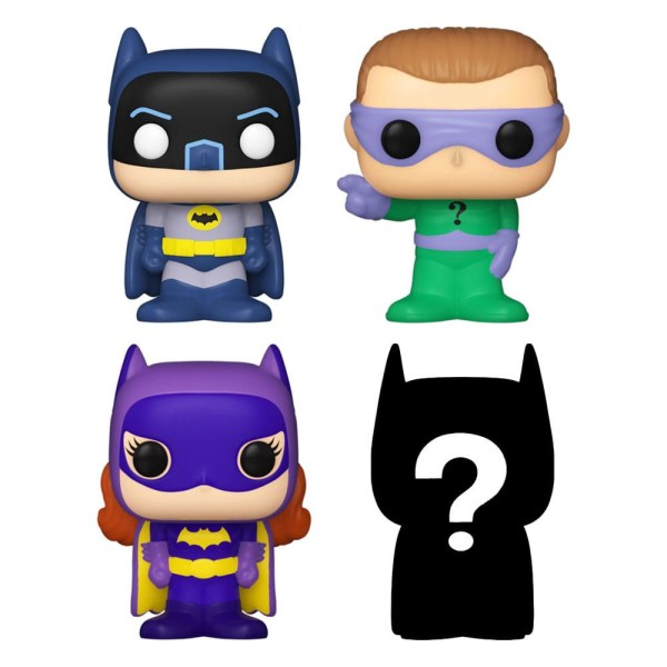DC pack 4 Bitty POP figurines! Vinyl Batman Adam West 2.5 cm