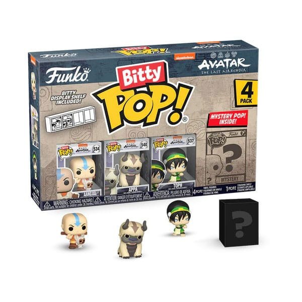 Avatar the Last Airbender 4-Pack Bitty POP! Vinyl Aang 1-Inch Figures