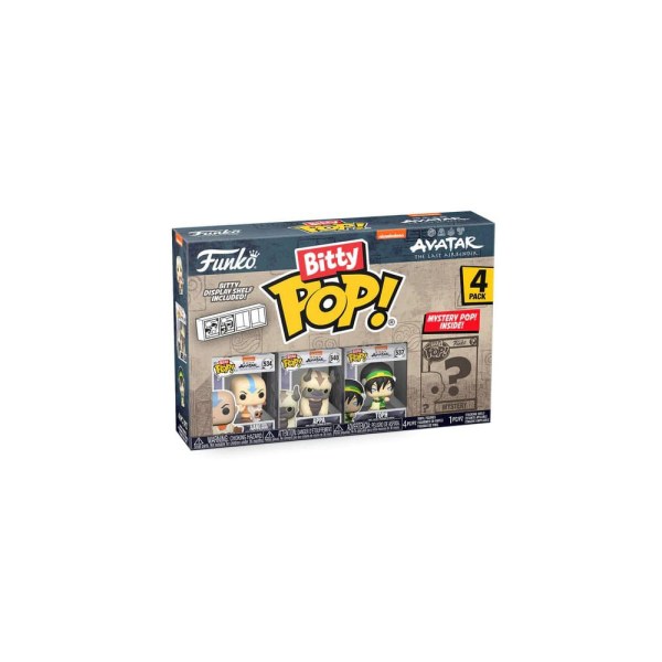Avatar the Last Airbender 4-Pack Bitty POP! Vinyl Aang 1-Inch Figures
