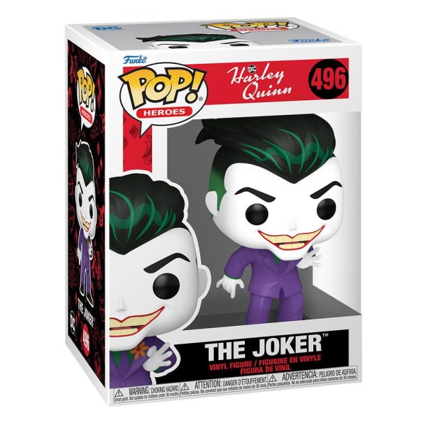 Harley Quinn Animated Series POP! 496 Heroes Vinyl figurine The Joker 9 cm