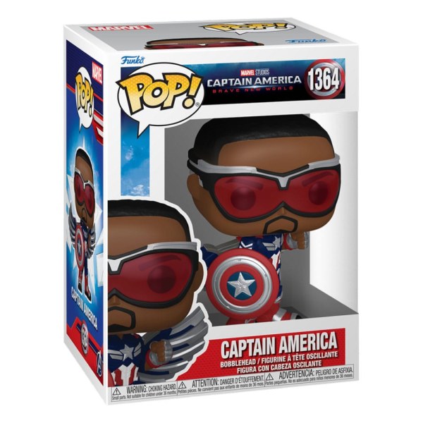 Captain America Brave New World POP! 1364 Movies Vinyl figurine Captain America 9 cm