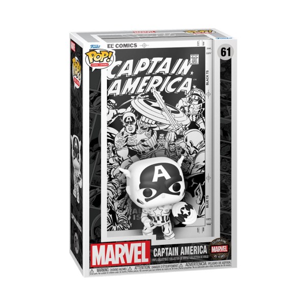 Marvel 85th Anniversary POP! 61 Comic Cover Vinyl Figure Captain America 9 cm