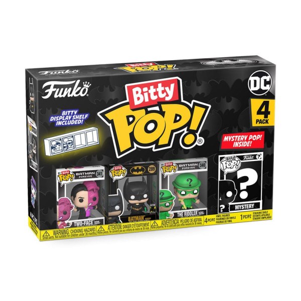 Batman 85th Anniversary pack 4 Bitty POP figurines! Vinyl Two Face 2.5 cm