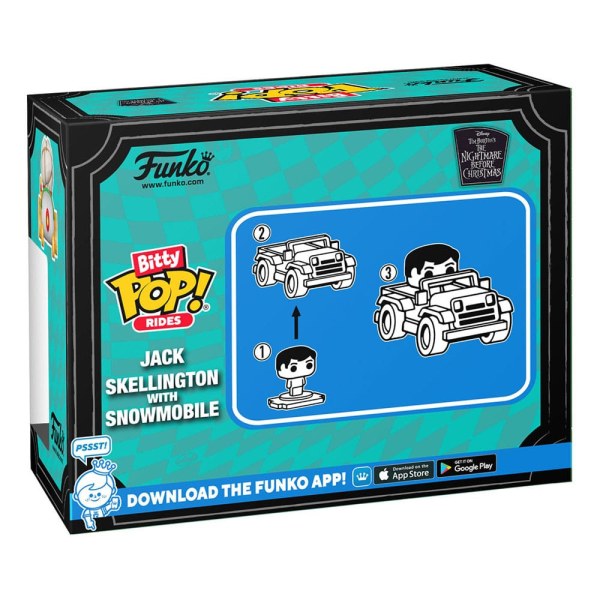 The Christmas Before Christmas POP! Rides Vinyl Figure Jack Skellington w/Snowmobile 1"