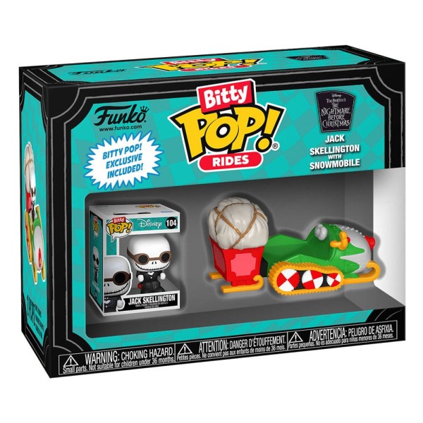 The Christmas Before Christmas POP! Rides Vinyl Figure Jack Skellington w/Snowmobile 1"