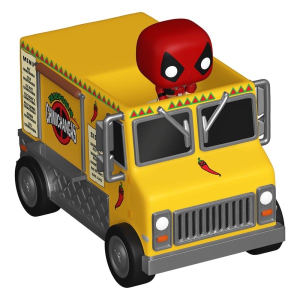 Marvel POP! Rides Vinyl Figure Deadpool w/Chimichanga Truck 1"