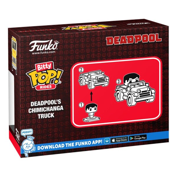 Marvel POP! Rides Vinyl Figure Deadpool w/Chimichanga Truck 1"
