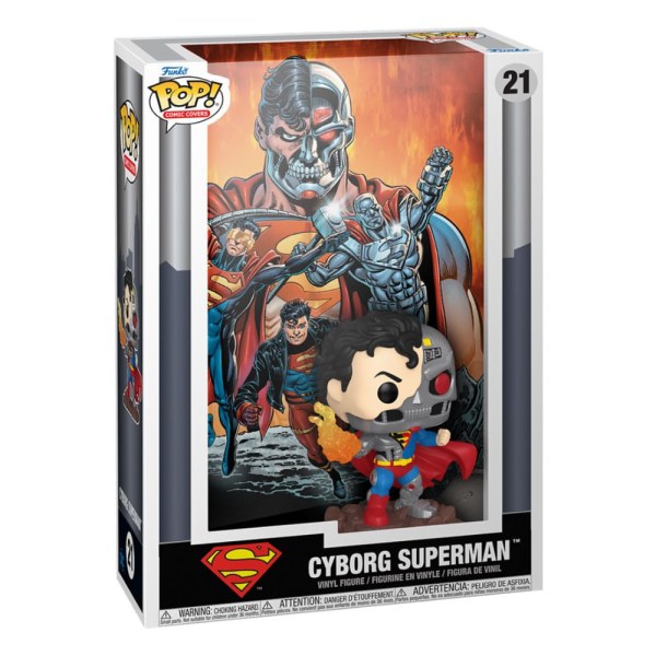 DC Comics POP! 21 Comic Cover Vinyl Figure Cyborg Superman 9 cm