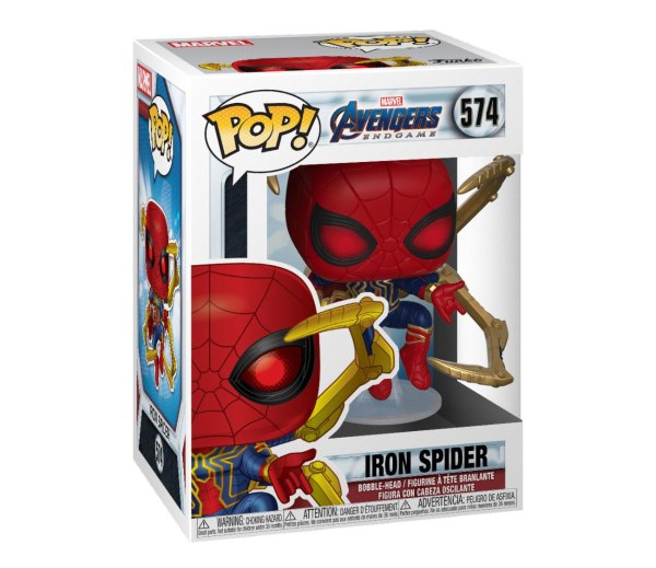 Avengers: Endgame POP! 574 Movies Vinyl Figure Iron Spider w/Nano Gauntlet 9 cm