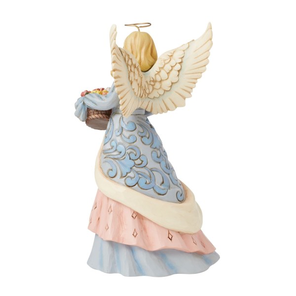 ANGEL WITH FLOWER BASKET - JIM SHORE HEARTWOOD CREEK