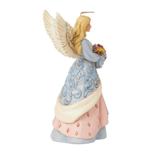 ANGEL WITH FLOWER BASKET - JIM SHORE HEARTWOOD CREEK