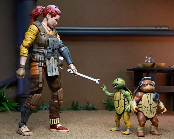 Ninja Turtles (The Last Ronin The Lost Years) figurine Synja Grammy April with Baby Yi & Moja 18 cm