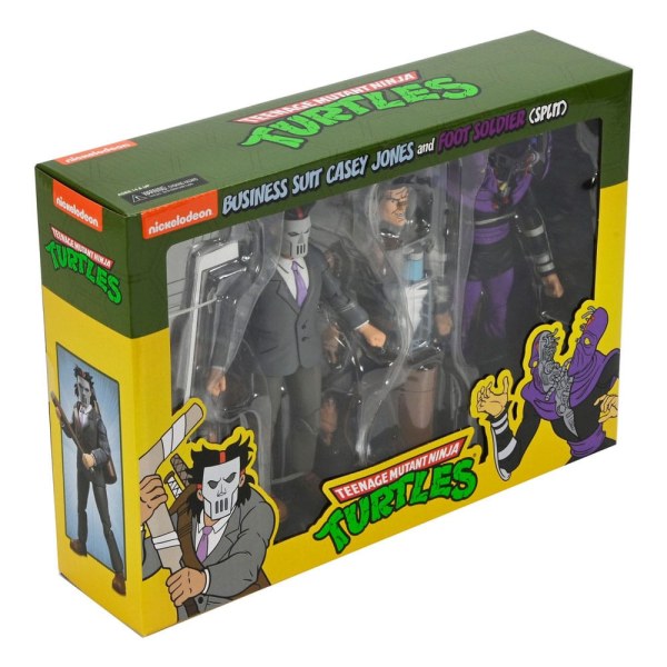 Ninja Turtles (Cartoon) pack 2 figurines Business Suit Casey Jones & Split Foot Soldier 18 cm