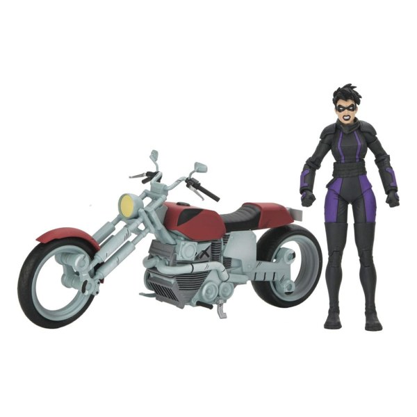Ninja Turtles (The Last Ronin The Lost Years) figurine Casey Marie with Last Ronin Motorcycle 18 cm
