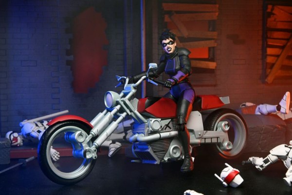 Ninja Turtles (The Last Ronin The Lost Years) figurine Casey Marie with Last Ronin Motorcycle 18 cm