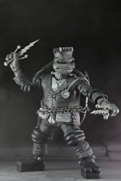 Universal Monsters x Teenage Mutant Ninja Turtles pack 4 Turtles Black & White figurines 18 cm