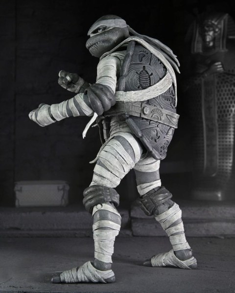 Universal Monsters x Teenage Mutant Ninja Turtles pack 4 Turtles Black & White figurines 18 cm