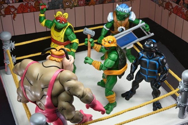Ninja Turtles (Archie Comics) figurines Pack of 4 Stump Wrestling Turtles 18 cm