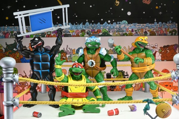 Ninja Turtles (Archie Comics) figurines Pack of 4 Stump Wrestling Turtles 18 cm